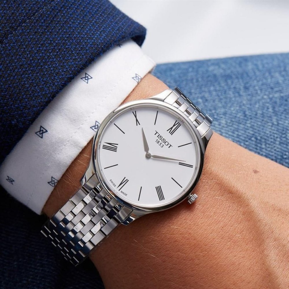 Men's Tissot Classic Silver Watch! NEW
